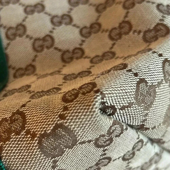 GUCCI Jolie Web Sherry Line Tote Bag GG Canvas Enamel Charms 211975 AUTH… - Picture 8 of 16